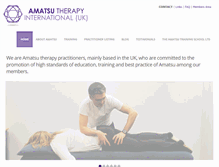 Tablet Screenshot of amatsutherapyintl.com